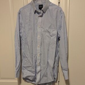 Jos.A.Bank Men's Blue Striped Shirt